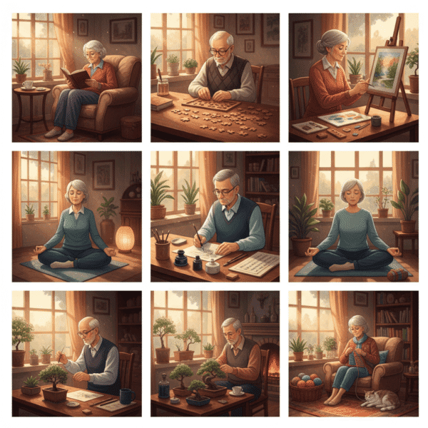 Discover 7 Quiet Senior Activities Promoting Indoor Solitude